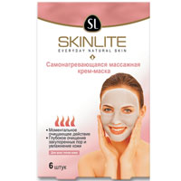 Самонагревающаяся массажная крем-маска Skinlite, 6 штSL-105 Самонагревающаяся массажная крем-маска Skinlite, 6 штSL-105Самонагревающаяся массажная крем-маска Skinlite создана для глубокого очищения пор. Специальная формула позволяет этой маске моментально нагреваться при нанесении на кожу, как будто к лицу прикладывают теплое полотенце. Уже через минуту Вы убедитесь, что горячая маска необычайно глубоко очищает Вашу кожу. Просто смочите лицо и нанесите маску, и Вы сразу ощутите, как она приятно согревает кожу лица. Маска глубоко очищает поры, подходит для всех типов кожи. Самонагревающаяся массажная маска сделает Вашу кожу чистой, гладкой и свежей. Характеристики: Количество крем-масок: 6 шт. Вес одной крем-маски: 6,2 г. Производитель: Корея. Товар сертифицирован.