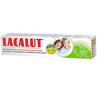 Детская зубная паста Lacalut Kids, 50 млV-236 Детская зубная паста Lacalut Kids, 50 млV-236Детская зубная паста Lacalut Kids разработана специально с учетом специфики стоматологического статуса при смене молочных зубов на постоянные. Низкообразивные микрочастицы мягко удаляют бактериальный налет, предупреждая развитие кариеса и заболевание десен. Аминофторид (олафлур) укрепляет формирующуюся эмаль, ускоряет ее минеральное созревание и повышает устойчивость к воздействию кислот, чем достигается значительное снижение риска возниковения кариеса как молочных, так и постоянных зубов. Появление крепких здоровых постоянных зубов у ребенка является лучшим подтверждением профессионального подхода к гигиене полости рта, характерного для Lacalut. Характеристики: Объем: 50 мл. Рекомендуемый возраст: 4-8 лет. Производитель: Германия.Товар сертифицирован. Свою историю стоматологическая торговая марка Lacalut ведет с начала 20-х годов XX века. Высочайшее качество и эффективность обеспечили ей признание у специалистов и популярность у потребителей более 50 стран мира, и по праву считается лидером среди лечебно-профилактических средств гигиены полости рта. Сегодня Торговая марка Lacalut включает в себя целую гамму средств - зубные пасты, ополаскиватели, зубные щетки, зубные нити (флоссы), а также средства для зубных протезов. Таким образом, с помощью торговой марки Lacalut возможно комплексное решение любой проблемы в полости рта как у взрослых, так и у детей. Название Lacalut происходит от главного активного вещества – лактат алюминия. Лактат алюминия – это соль молочной кислоты, которая обладает ярко выраженным вяжущим и противовоспалительным действиями.Благодаря своему уникальному действию, Lacalut рекомендуется в первую очередь людям, страдающим воспалительными заболеваниями пародонта и полости рта, кровоточивостью десен, а также для защиты от кариеса и гиперчувствительности зубной эмали, в том числе на фоне воспаления тканей пародонта. Lacalut - самый компетентный уход за зубами!