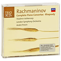 Vladimir Ashkenazy, Andre Previn. Rachmaninov. Complete Piano Concertos (3 CD)