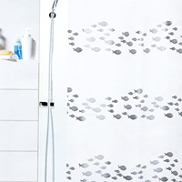 Штора Shore silver, 180х2001011571 Штора Shore silver, 180х2001011571Штора для ванной комнаты Shore silver с изображением рыбок изготовлена из полиэтиленвинилацетата. В верхней кромке шторы сделаны отверстия для колец. Штору можно стирать только руками. Шторы от компанииSpirella отличает яркий, красочный дизайн рисунков и высокое качество (гарантия на изделие 3 года). Сделайте Вашу ванную комнату еще красивее! Характеристики: Материал: пластик. Размер шторы: 180 см х 200 см. Цвет рисунка: серебристый. Производитель: Швейцария. Артикул: 1011571.