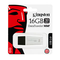 Kingston DataTraveler 102 16GBTS16GJFV70 Kingston DataTraveler 102 16GBTS16GJFV70USB флэш-накопитель Kingston Data Traveler 102 выполнен в яркой цветовой гамме, он позволит быстро и удобно перенести данные, передать или сохранить их.Большая емкость устройства позволяет иметь достаточно места для хранения любимой музыки, фильмов, фотоальбомов, документов и другой необходимой информации.
