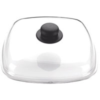Стеклянная крышка "Tescoma", изготовлена из массивного прочного стекла с термостойкой ручкой.  Крышка "Tescoma" предназначена для сковород Premium. Также ее можно использовать для других сковород и посуды соответствующего диаметра.