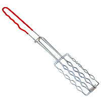 Решетка-гриль Barbecook для сосисок, 18 х 8 см2207-BBQ Решетка-гриль Barbecook для сосисок, 18 х 8 см2207-BBQРешетка-гриль Barbecook предназначена для приготовлениясосисок на углях. Изготовлена из высококачественной стали. Идеально подходит для мангалов и барбекю.Решетка имеет широкое фиксирующее кольцо на ручке, что обеспечивает надежную фиксацию. Одновременно можно запечь 4 сосиски. Характеристики: Материал: сталь. Размер решетки: 18 см х 8 см. Длина ручки: 33 см. Производитель: Бельгия. Артикул:2207-BBQ.
