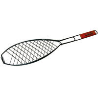 Решетка-гриль Adrenalin Fish Grill для рыбы, с размером рабочей поверхности 41 х 16 см19647 Решетка-гриль Adrenalin Fish Grill для рыбы, с размером рабочей поверхности 41 х 16 см19647Решетка-гриль с ножками Fish Grill предназначена для запекания рыбы и других продуктов. Решетка изготовлена из пищевой нержавеющей стали с антипригарным покрытием и идеально подходит для мангалов и барбекю.Решетка имеет фиксирующее кольцо на ручке, что обеспечивает надежную фиксацию, а деревянная ручка предохраняет руки от ожогов и удобна для обхвата двумя руками. Характеристики:Длина ручки: 31 см. Размер рабочей поверхности решетки:41 см х 16 см. Материал:сталь. Изготовитель: Китай. Артикул: 19647.Adrenalin - целый мир товаров, которые делают вашу жизнь комфортнее и интереснее. Даже если вы находитесь вне зоны привычных удобств: за городом, на даче, в походе, на рыбалке, на работе и в командировке. Группа товаров Adrenalin - гриль включает в себя полный спектр товаров, с помощью которых можно устроить как романтический, так и дружеский загородный пикник. Все решетки для гриля имеют антипригарное покрытие, яркую качественную упаковку, в комплекте с каждой решеткой-гриль имеется буклет с рецептом.