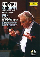 Gershwin, Leonard Bernstein: An American In Paris Rhapsody In Blue / Ives, Leonard Bernstein: Symphony No. 2 The Unanswered Question (2 DVD)