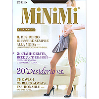 Колготки Minimi Desiderio V.B. 20. Nero (черный). Размер 2 (S)