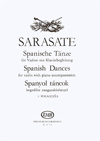 Sarasate: Spanische Tanze fur Violine mit Klavierbegleitung: 1: Malaguena Op. 21 No. 1. Pablo de Sarasate