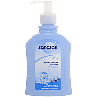 Крем-гель для купания Sanosan baby, с дозатором, 200 мл985263 Крем-гель для купания Sanosan baby, с дозатором, 200 мл985263Крем-гель для купания Sanosan baby с помощью особо мягких моющих компонентов растительного происхождения очищает нежную детскую кожу бережнее любого мыла. Входящие в состав активные добавки оливкового масла, молочного протеина и родственные коже липиды, смягчают и предохраняют кожу от пересушивания, поддерживают ее естественный баланс.Средство не содержит парафинового масла и красителей.Крем-гель для купания Sanosan baby пригоден для ежедневного мытья, даже для очень чувствительной кожи. Гипоаллергенно.Активные компоненты: оливковое масло, молочный протеин. Характеристики: Объем: 200 мл. Косметическая линия Sanosan babyразработана и произведена в Германии специально для ухода за нежной и чувствительной кожей малышей с самых первых дней жизни. Продукция Sanosan babyне содержит красителей и ингредиентов, представляющих потенциальную опасность для здоровья. Товар сертифицирован.