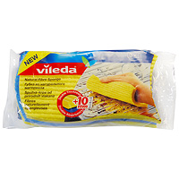 Набор губок для кухни Vileda, 3 шт3523-4 Набор губок для кухни Vileda, 3 шт3523-4Набор Vileda состоит из трех губок. Губки изготовлены из натуральных материалов и предназначены для всех видов домашних работ. Губки имеют удобную волнообразную форму и отлично впитывают влагу. Моют, не оставляя разводов и ворсинок. Характеристики:Материал: 73% целлюлоза, 27% хлопок. Размер: 16 см х 9 см х 1 см. Производитель: Швеция. Артикул: 3523-4.