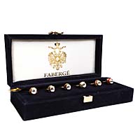 Комплект из 6 кулонов на фужеры. Металл, эмаль. House of Faberge, 90-е гг. ХХ века