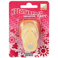 Панч креативный Лапа, одинарныйFDP160/2 Панч креативный Лапа, одинарныйFDP160/2При помощи линейного креативного панча - фигурного дырокола - легко и удобно создавать эффектные поделки и ажурные открытки. Фигурное конфетти можно использовать для декора и аппликаций. Режущие части компостера закрыты пластмассовым корпусом, что обеспечивает безопасность для детей. Вырезанные фигурки накапливаются в специальном резервуаре. Самозаточка режущих деталей инструмента происходит при работе с тонкой алюминиевой фольгой. Смазка режущих механизмов осуществляется автоматически при работе с вощеной бумагой.Характеристики: Материал: пластик, металл. Размер дырокола: 6,5 см х 4,5 см х 4,5 см. Средний размер получаемого рисунка: 1,4 см х 1,5 см. Размер упаковки: 12,2 см х 8,3 см х 4,5 см.