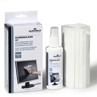 Набор Superclean Set для очистки мониторов и стеклянных поверхностей5707-00 Набор Superclean Set для очистки мониторов и стеклянных поверхностей5707-00Набор Superclean Set для очистки мониторов и стеклянных поверхностей позволяет эффективно ухаживать за офисной и бытовой техникой, не оставляя разводов. В набор входят спрей Superclean Fluid с чистящей антистатической жидкостью и салфетки из нетканого материала, не оставляющие ворсинок. Характеристики: Объем спрея: 125 мл. Размер салфетки: 20 см х 14,5 см. Материал: текстиль, пластик. Размер упаковки: 8,5 см х 19 см х 5 см. Спрей, 20 салфеток.
