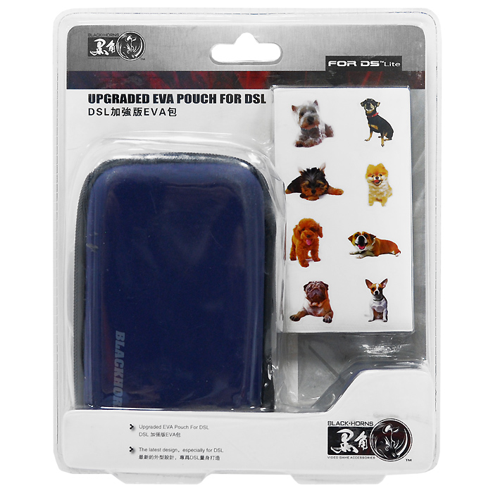 Чехол EVA с наклейками для приставки DS Lite (синий)BH-DSL09211 Чехол EVA с наклейками для приставки DS Lite (синий)BH-DSL09211Чехол EVA надежно защитит Nintendo DS Lite от ударов, царапин, и других повреждений. Надежный, компактный и вместительный защитный чехол для вашей приставки имеет отделения для картриджей и других аксессуаров. Съемный карабин позволит надежно закрепить чехол на рюкзаке, сумке или ремне.