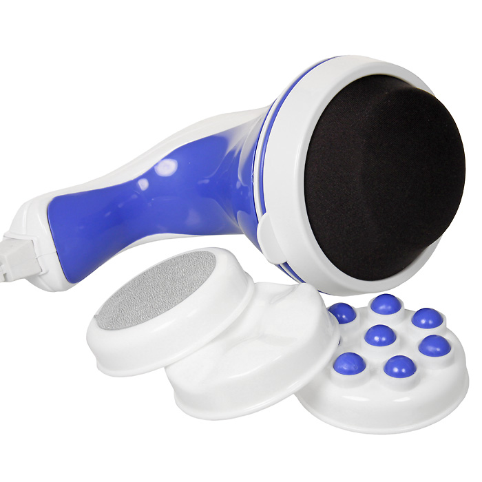 Массажер Relax Master4508 Массажер Relax Master4508Массажер Relax Master предназначен для снижения веса, тонизирования, отличной релаксации, избавив вас от целлюлита. Секрет Relax Master в уникальном дизайне с осью, отдаленной на 360 градусов от центра, частота вибраций которой более 2500 раз в минуту. Благодаря этому вибрации проникают глубоко внутрь кожи и жировые клетки уничтожаются. Уровень интенсивности массажа можно устанавливать от нежного до глубокого - по Вашему желанию. Массажное устройство - самый простой способ для упражнений и отдыха.Преимущества: Нарастающая регулировка скорости; Портативный и легкий; Удобная мягкая резиновая ручка; Придает мышцам тонус и снимает напряжение. Массажер имеет четыре насадки: Плоская насадка отлично подходит для массажа шеи, плеч и спины. Она благотворно снимает напряжение и усталость в мышцах. Волнистая насадка имеет четыре выступа, которые быстро удалят лишний жир! Если же Вы мечтаете избавиться от растяжек и целлюлита, перед использованием для лучшего результата рекомендуется нанести крем или гель для похудения. Вращающаяся насадка, в которую входят восемь вращающихся шариков, ею нужно массировать тело, также предварительно обработанное кремом или гелем для похудения.Массажер работает от сетевого адаптера.Шлифованная насадка для ног. Характеристики:Материал: пластик, металл. Размер массажера: 17 см х 4,5 см х 10 см.Диаметр насадки: 7,5 см.Вес массажера: 1 кг. Производитель: Китай. Артикул: 4508.Гарантия: 1 год.Товар сертифицирован.