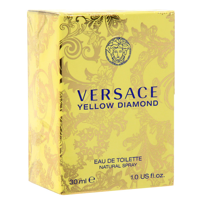 Versace Yellow Diamond. Туалетная вода, 30 мл520028 Versace Yellow Diamond. Туалетная вода, 30 мл520028Это роскошный аромат от Versace. Подобный солнечному свету, необыкновенно яркий, лучистый желтый сверкает так, как способен только настоящий бриллиант. Чистая чувственность, чистая прозрачность, чистый свет. Еще одна настоящая драгоценность редкой красоты раскрывается в свежем и ярком цветочном аромате; пленительный и волнующий аромат для истинной женственности, уверенной в своем шарме, гармонирует с безошибочно узнаваемым стилем Versace.Верхняя нота: Лимон из Диаманте, Бергамот, Грушевый сорбет, Нероли.Средняя нота: Белая водяная лилия, Фрезия, Цветы апельсина, Мимоза.Шлейф: Амбровое дерево, Древесина пало санто, Мускус.Цветочный фруктовый древесный.Подобный солнечному свету, необыкновенно яркий и лучистый, он сверкает так, как способен только настоящий бриллиант. Чистая чувственность, чистая прозрачность, чистый свет. Пленительный и волнующий аромат для истинной женщины, уверенной в своем шарме, гармонирует с безошибочно узнаваемым стилем Versace.