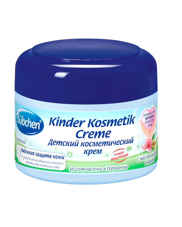 Детский косметический крем Bubchen (Бюбхен), 75 мл11331 Детский косметический крем Bubchen (Бюбхен), 75 мл11331Детский косметический крем Bubchen на корите - нежный уход и защита кожи лица и рук.Идеален для ежедневного мягкого ухода за кожей лица и рук после умывания, а также в течение дня. Активно восполняет потерю влаги после умывания. Делает кожу мягкой как бархат.Уважаемые клиенты! Обращаем ваше внимание на возможные изменения в дизайне упаковки. Качественные характеристики товара остаются неизменными. Поставка осуществляется в зависимости от наличия на складе.