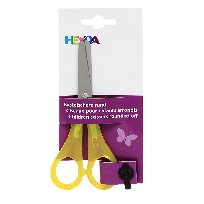 Ножницы детские Heyda, цвет: желтый48084-01 Ножницы детские Heyda, цвет: желтый48084-01Детские ножницы Heyda имеют закругленные режущие кромки, которые обеспечивают безопасность работы. Для точности резки на лезвия нанесена линейка. Также ножницы оснащены облегченными пластиковыми ручками. Характеристики: Материал: пластик, металл. Длина ножниц:13 см. Длина лезвия: 6 см.