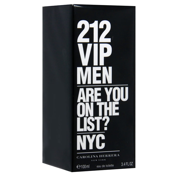 Фото Carolina Herrera "212 VIP Men". Туалетная вода, 100 мл. Покупайте с доставкой по России