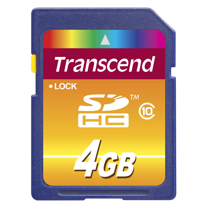 Transcend SDHC Class 10 4Gb карта памяти