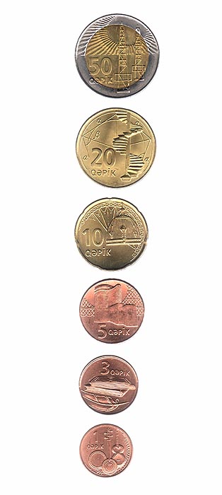 Комплект из 6 монет. Азербайджан, 2000-е гг.