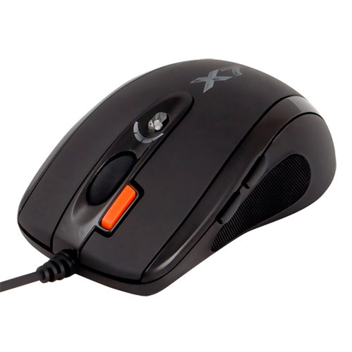 A4Tech X-710MK, Black мини-мышьX-710MK A4Tech X-710MK, Black мини-мышьX-710MKВ оптической мини-мыши A4Tech Х-710MK используется мощный и чувствительный сенсор Agilent. Она исключительно плавно движется при любых поворотах, реагируя на малейшие движения быстро и четко. Она идеально подходит для геймеров с маленькими ладонями. Благодаря удобной и эргономичной форме, мышь легко и надежно ложится в руку. По бокам сделаны прорезиненные вставки, что исключает выскальзывание мыши в самой напряженной игровой ситуации. Симметричный дизайн рассчитан как на правшей, так и на левшей.Шесть кнопок мыши программируются. Рядом с колесом прокрутки располагается уникальная кнопка Тройной клик, позволяющая сделать сразу три выстрела одним нажатием. Кнопка смены разрешения позволяет менять скорость курсора мыши без установки дополнительных драйверов. При смене режима колесо прокрутки подсвечивается разными цветами. Максимальное разрешение - 2000 dpi. При возвращении к повседневной работе за компьютером можно понизить его до 400 dpi. Независимо от игровой активности и частоты использования мыши, кнопки модели прослужат вам очень долго. Производитель, японская компания OMRON, гарантирует до 8 000 000 бесперебойных кликов.Новые игровые мыши A4Tech имеют встроенную память 16 Kб. Это значит, что теперь у вас есть уникальная возможность запрограммировать мышь выполнять любые игровые действия одним кликом! Создавайте свои скрипты и интегрируйте их во встроенную память вашей мыши. Играйте на любых компьютерах, сохранив ваши уникальные установки в памяти мыши. Для этого просто воспользуйтесь удобным и наглядным редактором скриптов Oscar, который вы найдете на прилагающемся диске.Используйте мышь вместо клавиатуры. Каждая кнопка мыши теперь может быть настроена так, чтобы воспроизводить любые команды клавиатуры, в любых сочетаниях клавиш. Вы сможете одним движением пальца купить все оружие или поставить задачу группе.Стреляйте длинными и короткими очередями. Выберите кнопку мыши и установите на нее количество выстрелов, которое вы хотите сделать одним нажатием этой кнопки - от одного до пяти. Также вы сможете установить временный интервал между ними.Регулируйте время отклика. Вы можете запрограммировать кнопку мыши, отвечающую за время отклика, от 3 до 30мс.Избегайте ошибок при стрельбе. Вы можете задать величину смещения прицела относительно курсора мышки для лучшего попадания в цель.Совершайте самые невероятные трюки. Вы можете сделать поочередную запись сложных действий клавиатуры и мыши, а потом точно воспроизвести синхронно и за секунды.Интерфейс: USBВстроенная память: 16 КбЧастота обработки кадров: 6500 кадров/секОбработка изображения: 5.8 Мегапиксела/секМаксимальная скорость передвижения: 40 дюймов/сек (1 м/сек)Максимальное ускорение: 15GЧастота опроса шины: 125/250/500/1000 ГцМинимальное время отклика (SPI): 3 мс