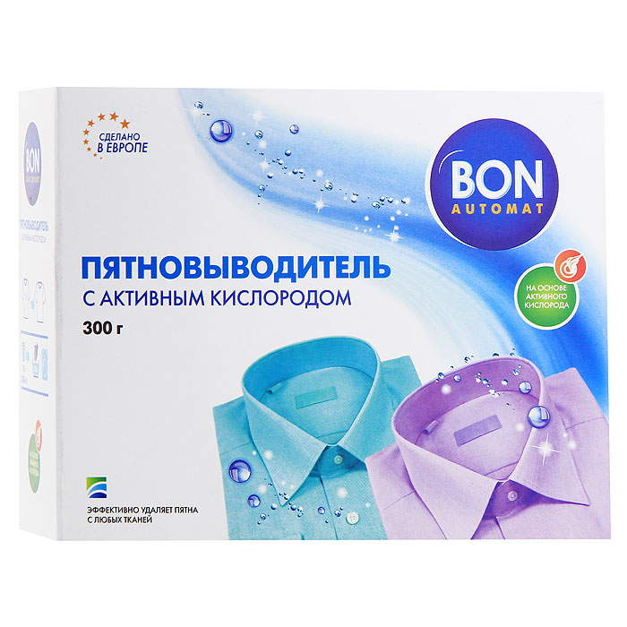 Пятновыводитель Bon, с активным кислородом, 300 г пятновыводитель bon с активным кислородом 300 г