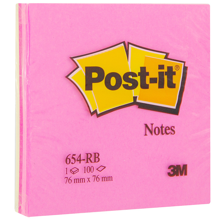 Бумага для заметок Post-it Клубная радуга, с липким слоем, 100 листов654-RB-ST Бумага для заметок Post-it Клубная радуга, с липким слоем, 100 листов654-RB-STБумага для заметок Post-it Клубная радуга прекрасно подойдет для записи номеров телефонов, адресов, напоминания о важной встрече или внезапно пришедшей полезной мысли.Бумагу можно наклеивать на любую гладкую поверхность, без опасения оставить след от клея.Блок содержит 100 листов из бумаги ярких цветов: желтого и трех ярких оттенков розового. Характеристики:Размер листа: 7,6 см х 7,6 см. Количество: 100 листов.