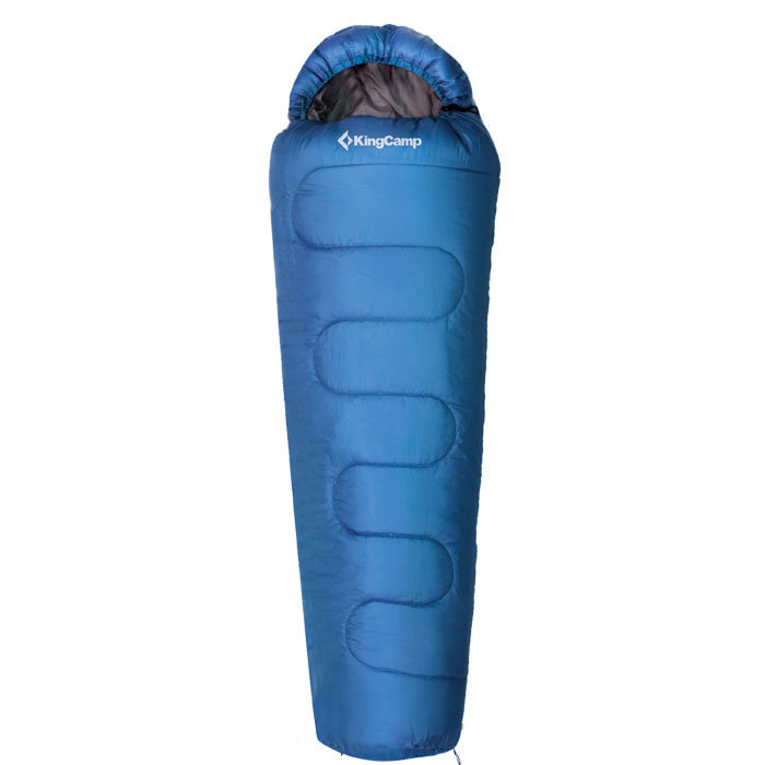 Спальный мешок KingCamp Treck 250 KS3192, левосторонняя молния, цвет: синийУТ-000050713 Спальный мешок KingCamp Treck 250 KS3192, левосторонняя молния, цвет: синийУТ-000050713Трехсезонный спальник-кокон KingCamp Treck 250 с подголовником и двухсторонней застежкой-молнией - незаменимая вещь для любителейуюта и комфорта во время активного отдыха. Он спасет вас от холода во время туристического похода, поездки на рыбалку даже в межсезонье изимой.Спальный мешок упакован в удобный нейлоновый чехол для переноски и хранения.Наполнитель: WarmLoft (Hollowfibre), 250 г/м2.Внешний материал: 190Т полиэстер с водоотталкивающим покрытием.Внутренний материал: 50% полиэстер, 50% хлопок.