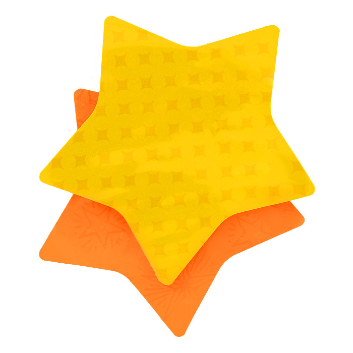 Бумага для заметок Post-it Звезда, с липким слоем, 150 листов7350-STR** Бумага для заметок Post-it Звезда, с липким слоем, 150 листов7350-STR**Фигурная клейкая бумага для заметок Post-it Звезда подчеркнет вашу индивидуальность! Яркие цвета, форма звездочки, фоновые рисунки на каждом листочке - такое сообщение невозможно не заметить. Несмотря на это, они приклеиваются также хорошо, как традиционные.Комплект включает два блока листов в форме звезды желтого и оранжевого цветов. Каждый блок содержит 75 листов.Характеристики:Размер листа: 7,3 см х 7,1 см. Количество: 150 листов.