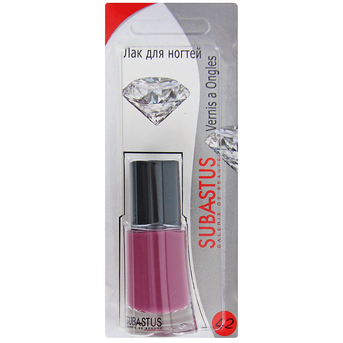 Лак для ногтей Subastus Vernis a Ongles, №42, 10 мл801042 Лак для ногтей Subastus Vernis a Ongles, №42, 10 мл801042Лак для ногтей Subastus Vernis a Ongles с ультрастойкой формулой и глянцевым блеском. Профессиональная кисточка равномерно и быстро покрывает поверхность ногтя, обеспечивая мастерски-безупречный маникюр. Элегантный флакон изумительной формы создает иллюзию хрустального дна. Колпачок с матовым покрытием не скользит в руке, обеспечивая точное и аккуратное нанесение лака. Характеристики:Объем:10 мл. Тон лака:№42.Артикул:801042. Производитель: Франция. Товар сертифицирован.