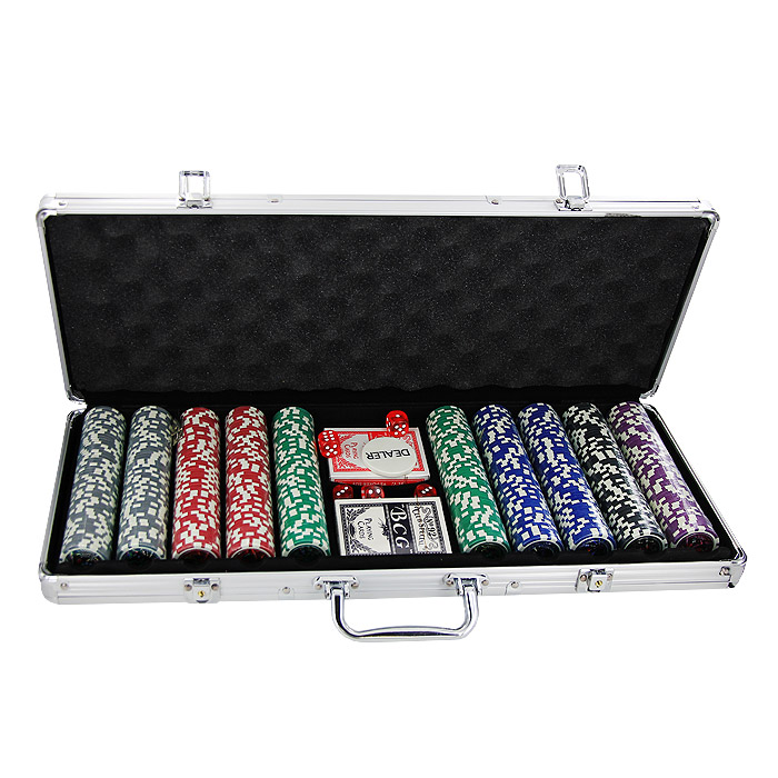 Набор для покера Perfecto в металлическом кейсе, размер: 57х20х7. DPC-500AL