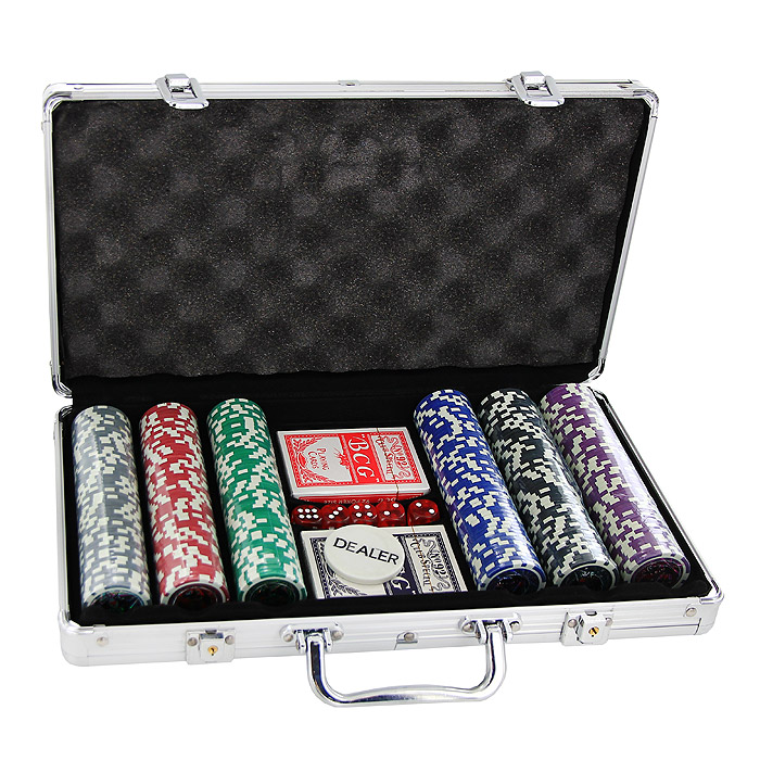 Набор для покера Perfecto в металлическом кейсе, размер: 38х20х6. DPC-300AL