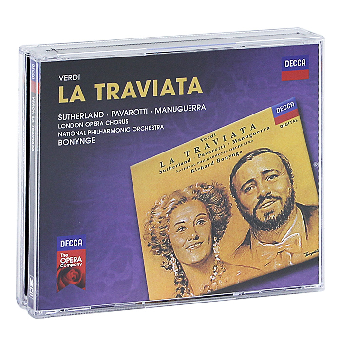 Joan Sutherland, Luciano Pavarotti, Matteo Manuguerra, Richard Bonynge. Verdi. La Traviata (2 CD)