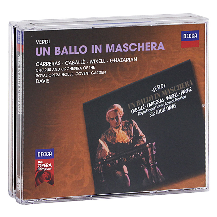 Jose Carreras, Montserrat Caballe, Ingvar Wixell, Sona Ghazarian, Sir Colin Davis. Verdi. Un Ballo In Maschera (2 CD)