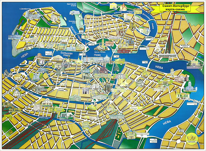 Карта санкт петербурга с панорамными