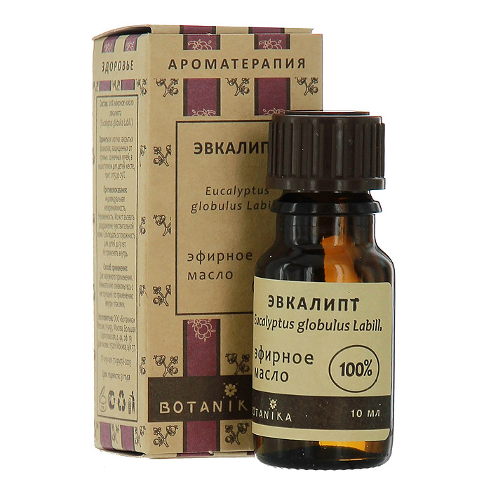 Эфирное масло Botanika Эвкалипт, 10 мл00007627 Эфирное масло Botanika Эвкалипт, 10 мл00007627Эфирное масло Botanika Эвкалипт снижает накал эмоций. Проясняет ум, способствует концентрации внимания, укрепляет нервную систему. Эффективно при высыпаниях на коже, в частности при герпесе, а также при ожогах, так как предотвращает развитие бактерий и образование гноя, способствует росту новых тканей. Масло эвкалипта используют для заживления порезов, ран, язв. Характеристики:Объем: 10 мл. Размер упаковки: 3,3 см x 3 см x 7,7 см.Изготовитель: Россия. Артикул:00007627. Товар сертифицирован.
