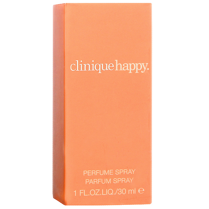 Clinique Happy. Парфюмерная вода, 30 мл62AH010000 Clinique Happy. Парфюмерная вода, 30 мл62AH010000Clinique Happy - искрящийся цветочный аромат, который пробуждает ощущение полного счастья с уникальной смесью вибрации, ясности и женственной чувственности. То, что вы в первую очередь почувствуете в этом аромате - тонкий намек цитрусовых и богатство разнообразных цветов. Классификация аромата: цветочный.Верхние ноты: Озоновые нотки, яблоко, слива и бергамот.Ноты сердца:Фрезия, орхидея, ландыш и роза.Ноты шлейфа:мускус, янтарь.Ключевые слова:Мягкий, чувственный, яркий! Характеристики:Объем: 30 мл. Производитель: Швейцария. Самый популярный вид парфюмерной продукции на сегодняшний день - парфюмерная вода. Это объясняется оптимальным балансом цены и качества - с одной стороны, достаточно высокая концентрация экстракта (10-20% при 90% спирте), с другой - более доступная, по сравнению с духами, цена. У многих фирм парфюмерная вода - самый высокий по концентрации экстракта вид товара, т.к. далеко не все производители считают нужным (или возможным) выпускать свои ароматы в виде духов. Как правило, парфюмерная вода всегда в спрее-пульверизаторе, что удобно для использования и транспортировки. Так что если духи по какой-либо причине приобрести нельзя, парфюмерная вода, безусловно, - самая лучшая им замена.Товар сертифицирован.