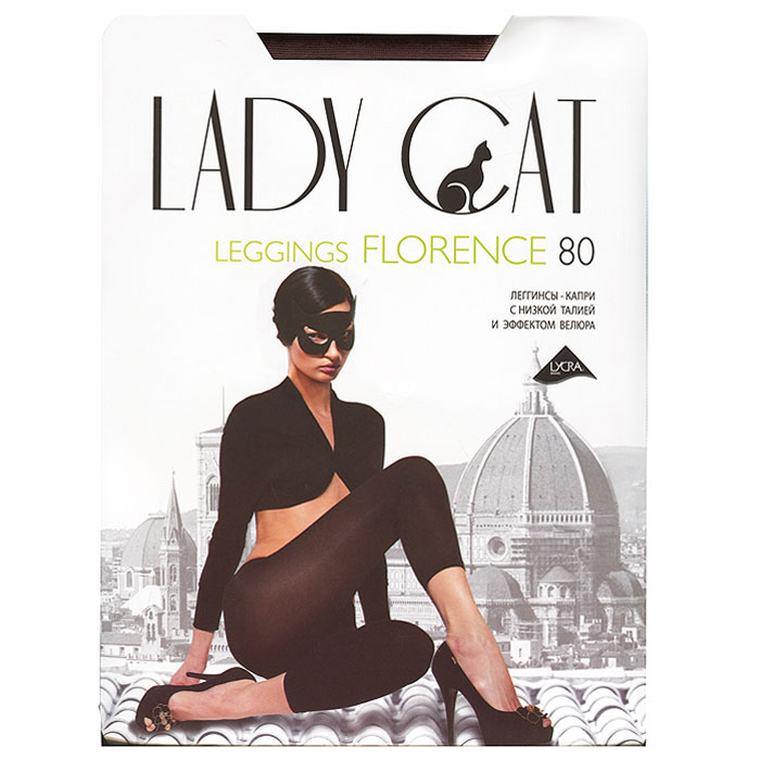 Леггинсы-капри Lady Cat Florence 80, цвет: черный. Размер 3Florence 80 Леггинсы-капри Lady Cat Florence 80, цвет: черный. Размер 3Florence 80Плотные леггинсы-капри из микрофибры с невероятно нежным эффектом велюра. Заниженная линия талии Vita Bassa, комфортный широкий пояс и плоские швы. Леггинсы актуальны в любое время года и замечательно сочетаются с любой одеждой!