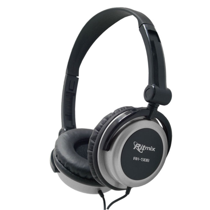 Ritmix RH-508, SilverRITMIX RH-508 silver Ritmix RH-508, SilverRITMIX RH-508 silverRitmix RH-508 – универсальные наушники закрытого типа, совместимые как с плеерами, так и со стационарной техникой. Они оснащены большими излучателями для точной и правдоподобной звукопередачи. Наушники имеют складную конструкцию и поворачиваемые чашки для максимально комфортной посадки.