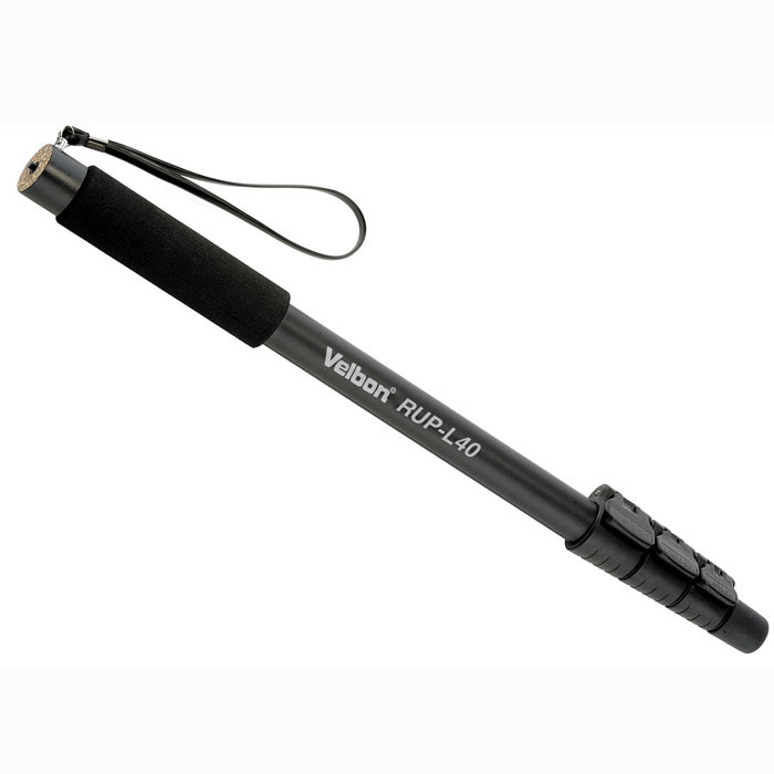 Velbon RUP- L40JB00151-CM6 Velbon RUP- L40JB00151-CM6Любительский монопод с замками-клипсами Velbon RUP- L40 предназначен для съемки в условиях недостаточной освещенности, а также при использовании с телеобъективов. Замки опоры защищены от влаги и пыли, имеется теплоизолирующая накладка и кистевой ремень.