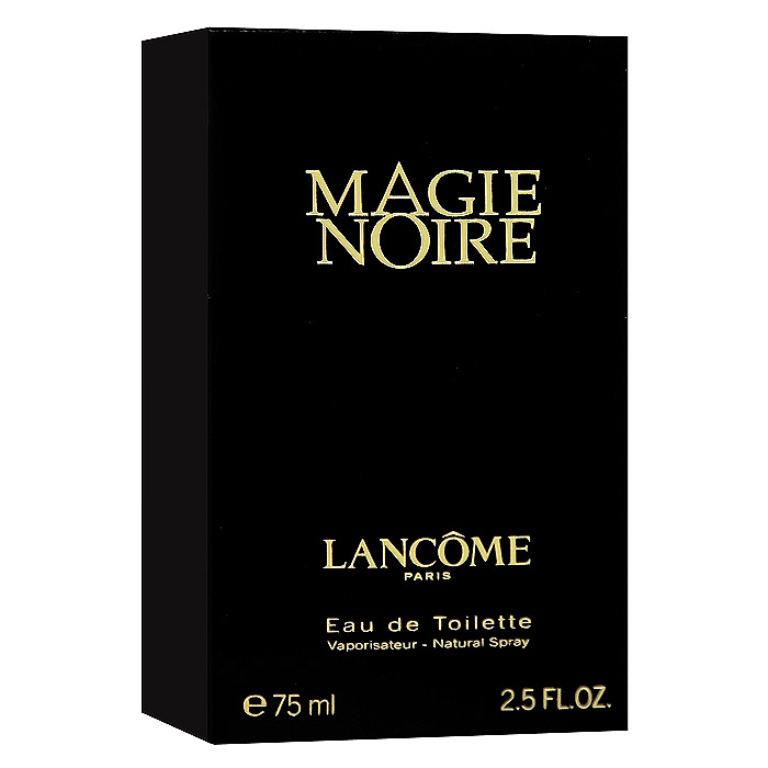 Lancome Magie Noire. Туалетная вода, 75 мл10147 Lancome Magie Noire. Туалетная вода, 75 мл10147Lancome Magie Noire - обольстительный восточный амброво-древесный аромат. Экзотика и тайна востока. Предназначен для обольстительной, изысканной, чувственной, загадочной, томной женщины.Классификация аромата: восточный.Пирамида аромата:Верхние ноты: бергамот, гиацинт, черная смородина, малина.Ноты сердца: роза, мед, нарцисс, тубероза.Ноты шлейфа: ветивер, пачули.Ключевые словаКлассический, мистический, роскошный, яркий! Характеристики:Объем: 75 мл. Производитель: Франция. Туалетная вода - один из самых популярных видов парфюмерной продукции. Туалетная вода содержит 4-10%парфюмерного экстракта. Главные достоинства данного типа продукции заключаются в доступной цене, разнообразии форматов (как правило, 30, 50, 75, 100 мл), удобстве использования (чаще всего - спрей). Идеальна для дневного использования. Товар сертифицирован.