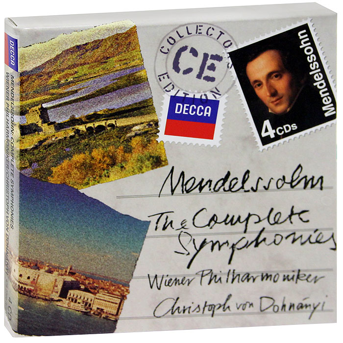 Christoph Von Dohnanyi, Wiener Philharmoniker. Mendelssohn. Complete Symphonies (4 CD)