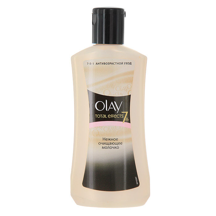 OLAY Нежное очищающее молочко Total Effects 7x, 200 млOL-81077671 OLAY Нежное очищающее молочко Total Effects 7x, 200 млOL-81077671Нежное очищающее молочко OLAY Total Effects 7x бережно, но эффективно очищает вашу кожу, а также помогает бороться со всеми 7 признаками ее возрастных изменений: Способствует видимому уменьшению морщин и морщинок.Повышает уровень увлажненности кожи, делает ее более мягкой.Улучшает цвет лица.Способствует заметному разглаживанию поверхности кожи.Помогает сохранить эластичность и упругость кожи.Стимулирует процесс естественного обновления кожи.Мягко смывает макияж и другие загрязнения с кожи. С каждым днем ваша кожа преображается, выглядит моложе и приобретает ощущение свежести. Характеристики: Объем молочка: 200 мл. Товар сертифицирован.Уважаемые клиенты! Обращаем ваше внимание на возможные изменения в дизайне упаковки. Качественные характеристики товара остаются неизменными. Поставка осуществляется в зависимости от наличия на складе.