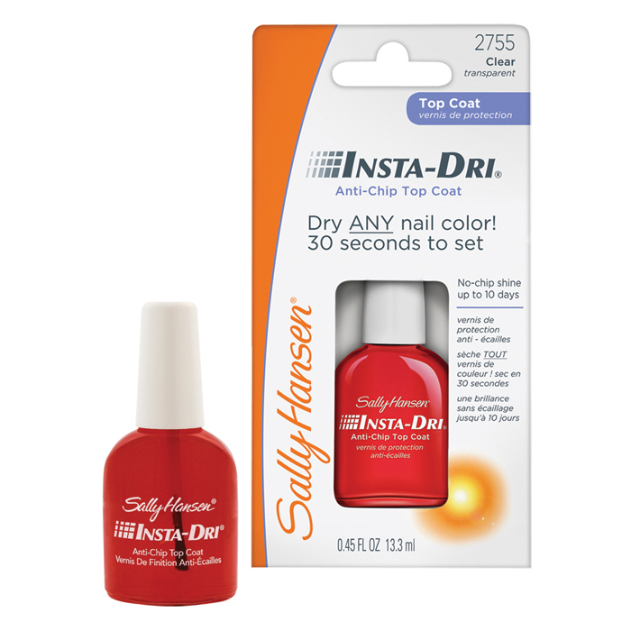 Sally Hansen Верхнее покрытие-сушка против сколов лака Insta-Dri Anti-Chip Top Coat, 13,3 мл30072499000 Sally Hansen Верхнее покрытие-сушка против сколов лака Insta-Dri Anti-Chip Top Coat, 13,3 мл30072499000Быстросохнущий маникюр и защита цвета! Быстросохнущее верхнее покрытие, которое сопротивляется загрязнению, скалыванию и выцветанию.Нанесите базовое покрытие, лак, затем подождите 2 минуты и нанесите один слой средства.