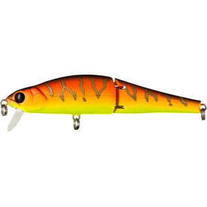 Воблер Tsuribito Joint Minnow, длина 11 см, вес 16,4 г. 110F/029110F/029 Воблер Tsuribito Joint Minnow, длина 11 см, вес 16,4 г. 110F/029110F/029Воблер Tsuribito Joint Minnow 110F первый двухсоставник бренда Tsuribito для ловли щуки. Заглубление до метра дает возможность рыболову облавливать этим воблером мелководные заливы рек и водохранилищ, а плавная игра с широкой амплитудой составной приманки не оставит без внимания даже малоактивного хищника. Характеристики:Материал: металл, пластик. Длина: 11 см. Вес: 16,4 г. Цвет тела:029. Рабочая глубина: 0,5 - 1 м. Плавучесть - плавающий. Размер упаковки: 16,3 см х 4 см х 2,8 см. Производитель: Япония. Артикул: 110F/029.