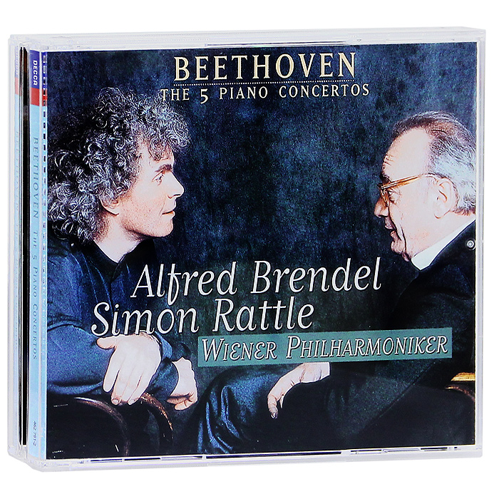 Alfred Brendel, Simon Rattle, Wiener Philharmoniker. Beethoven. The 5 Piano Concertos. Brendel (3 CD)