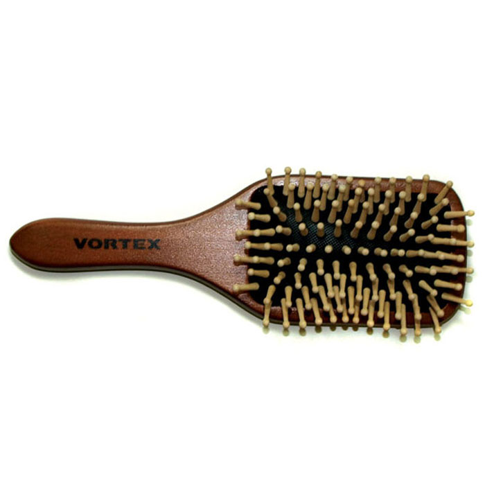 Расческа массажная Vortex, деревянная, 23 см. 5100751007 Расческа массажная Vortex, деревянная, 23 см. 5100751007Массажная расческа Vortex прямоугольной формы, деревянная основа которой отполирована, идеально ухаживает за вашими волосами. Деревянные типсы снимают статическое электричество с волос и обеспечивают массаж кожи головы, что улучшает кровообращение и стимулирует рост волос. Расческа легко моется и быстро сохнет. Характеристики:Материал: дерево. Длина расчески: 23 см. Артикул: 51007.