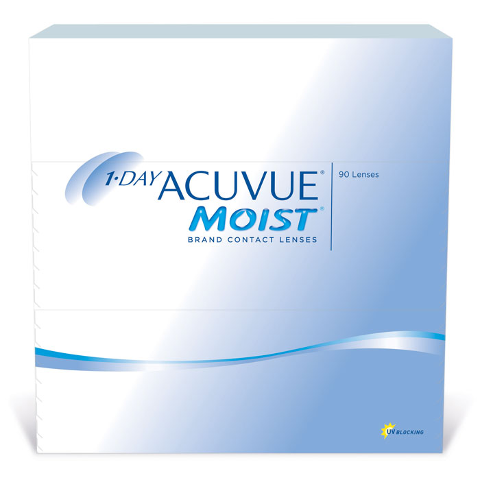 Johnson & Johnson контактные линзы 1-Day Acuvue Moist (90шт / 9.0 / -5.00)