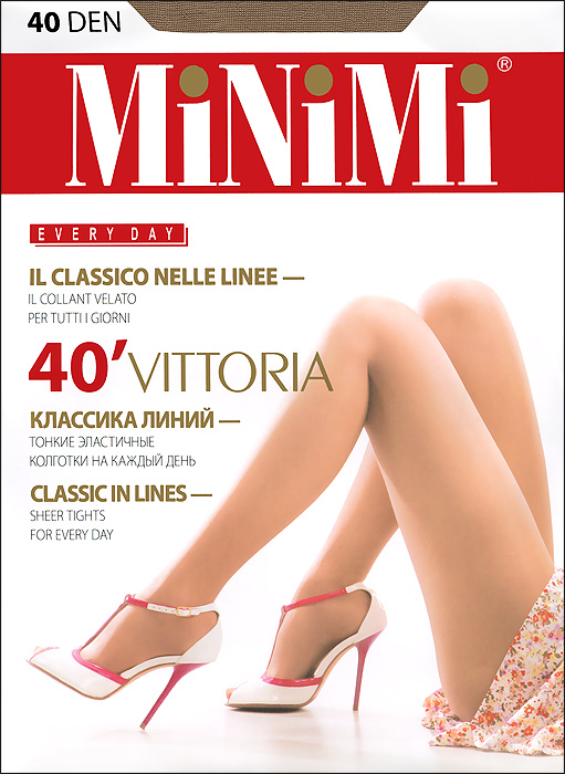 Колготки Minimi Vittoria 40, цвет: загар (daino). Размер 5 (XL)