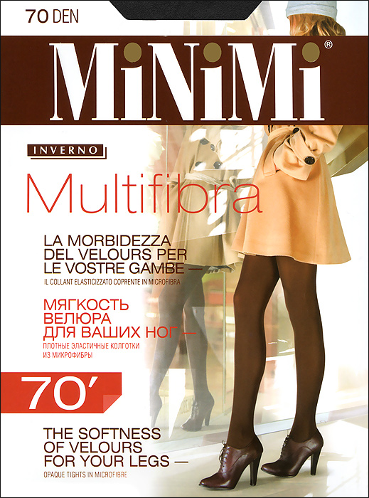 Колготки Minimi Multifibra 70, цвет: черный (nero). Размер 2 (S)